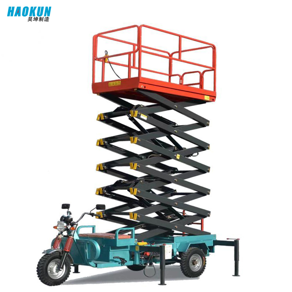 Vehicle Truck Mounted Scissor Hydraulic Lift Table High Rise Working Platform