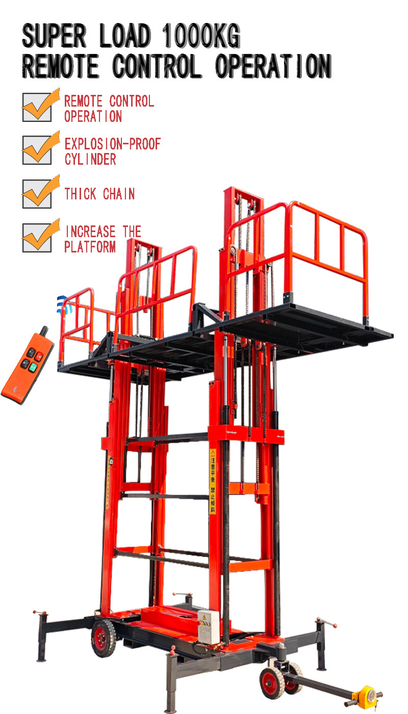 battery indoor electric scaffolding lifting machine powered scaffold