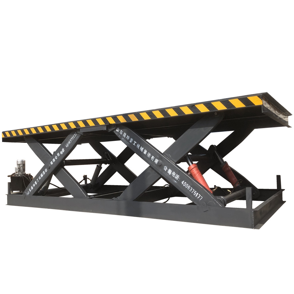 Warehouse hydraulic lifting platform cargo lift table electric small scissor lifter Machine Electric Stationary hydraulic lift t