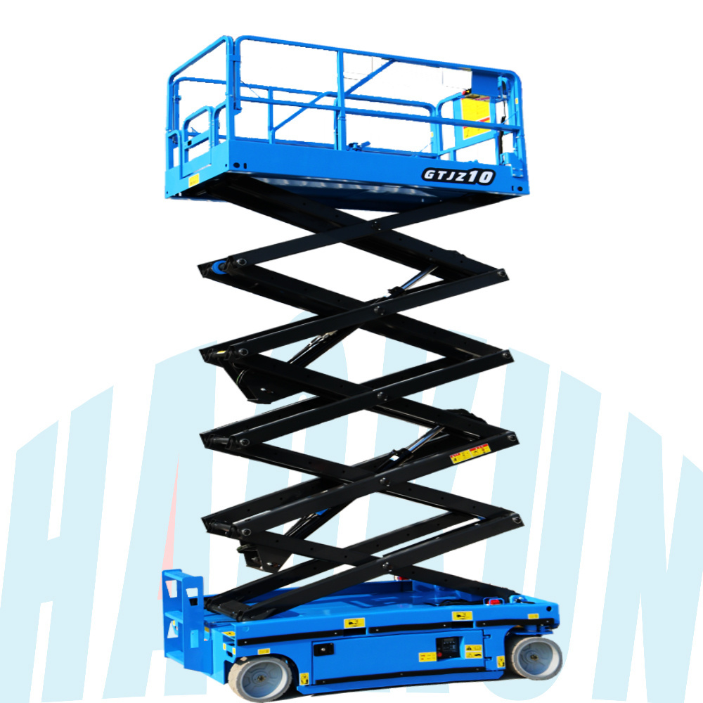 6-18 m Scissor lift scaffolding 18m 500kg Hydraulic electric lift mobile scissor shear fork wheel scissor lift platform