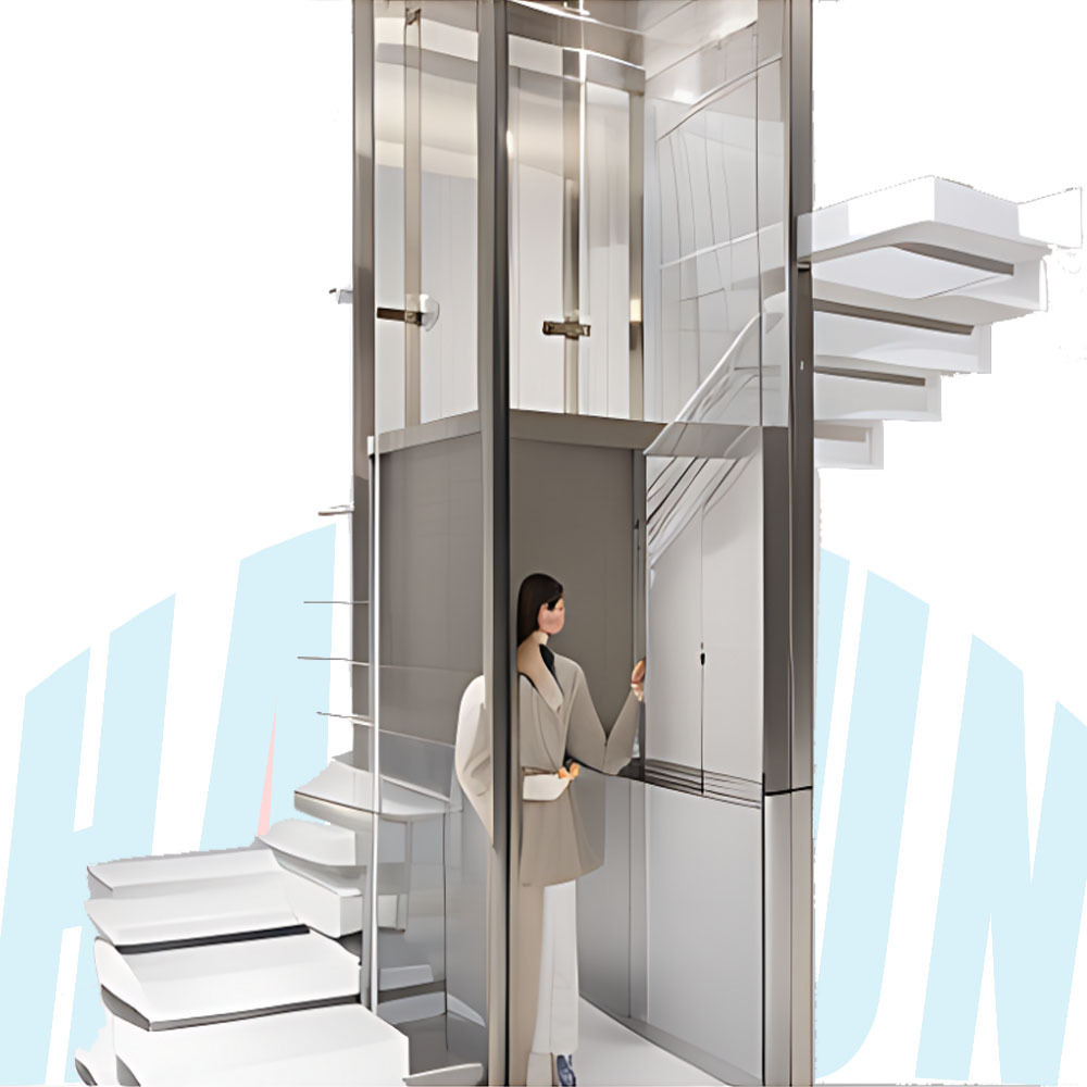 2-4floors Indoor &Outdoor Electric Residential Cheap Passenger Elevator Lift Small Dumbwaiter Home Lift For Sale