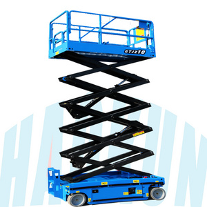 Hot sale wheelchair mobile self-propelled hydraulic scissors lift platform, for glass cleaning scissor lift