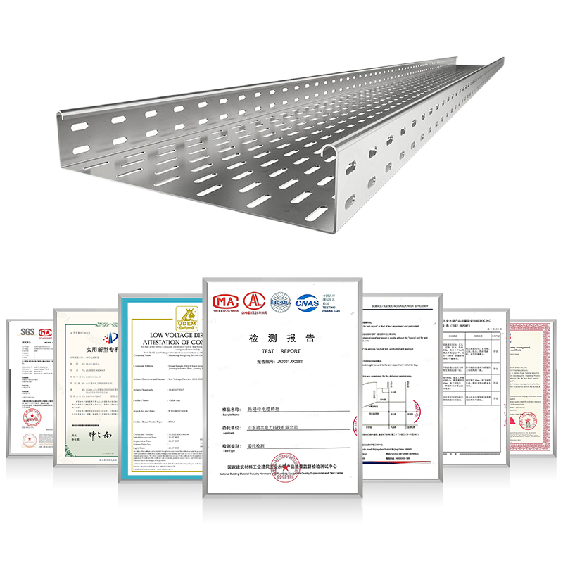 Quality GI 300mm Electrical Tray Cable Hot Dipped Galvanized Stainless Steel Perforated Cable Tray