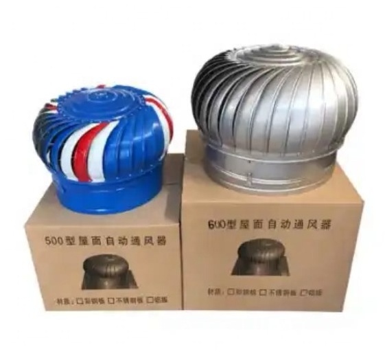 Non Power Roof Ventilation Fan    Aluminum Roof Turbine Ventilator Wind Driven Extractors