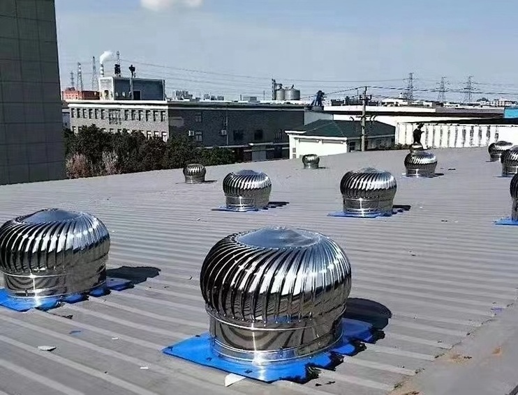 Non Power Roof Ventilation Fan    Aluminum Roof Turbine Ventilator Wind Driven Extractors