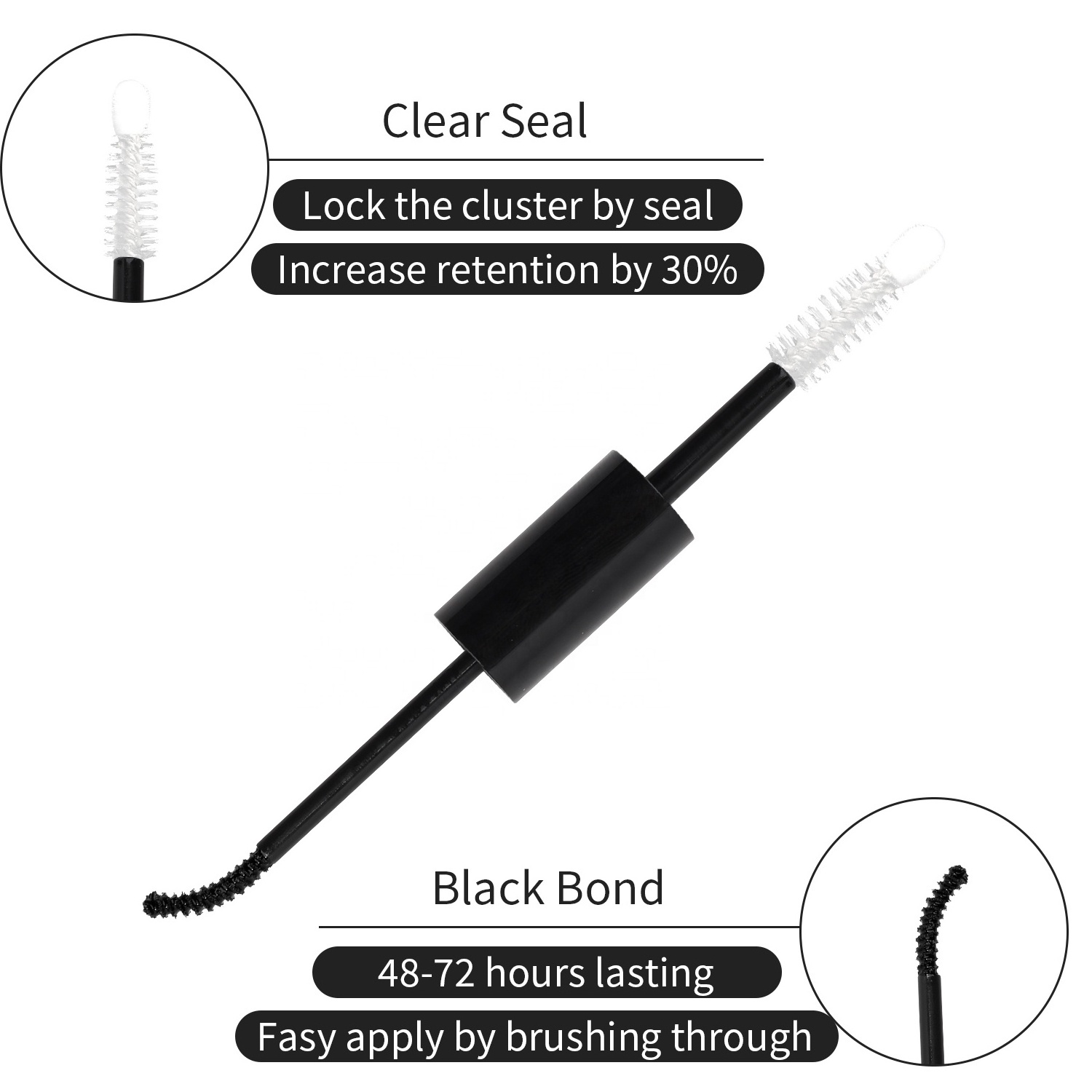 Ready in Stock 5+5ml Diy Lash Bond and Seal Cluster Lash Extensions Adhesive  Super Long-lasting Strong Hold DIY Eyelash Glue