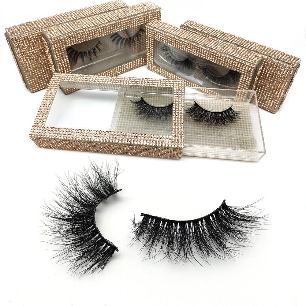 wholesale 7D 12-22mm wispy luxury fluffy faux silk eyelash 100% real lashes 3d faux mink eyelashes bulk vendor eyelashes