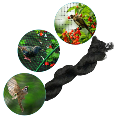 Black Agricultural Anti Bird Net Garden Bird Protection Mesh