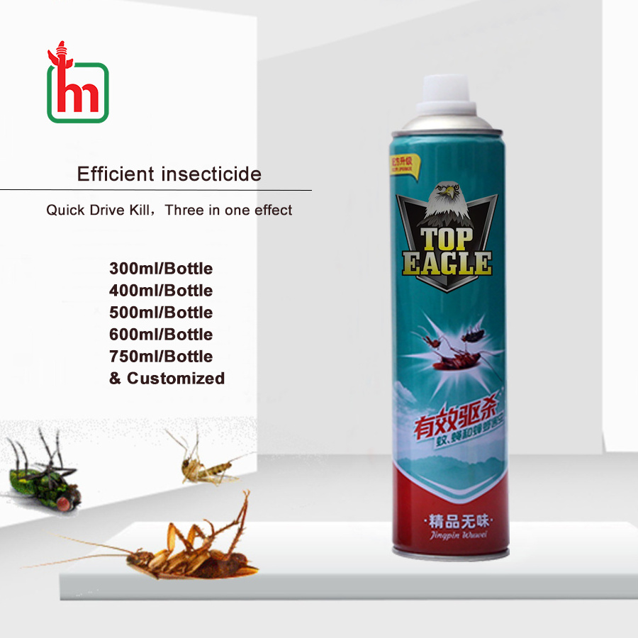 China Made 300ml 400ml 500ml 600ml 750ml Powerfull All Flying Insects Killer Aerosol Mosquito Insecticide Spray