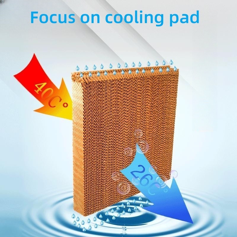 Honeycomb air cooler system greenhouse evaporative cooling pad for poultry farm and greenhouse