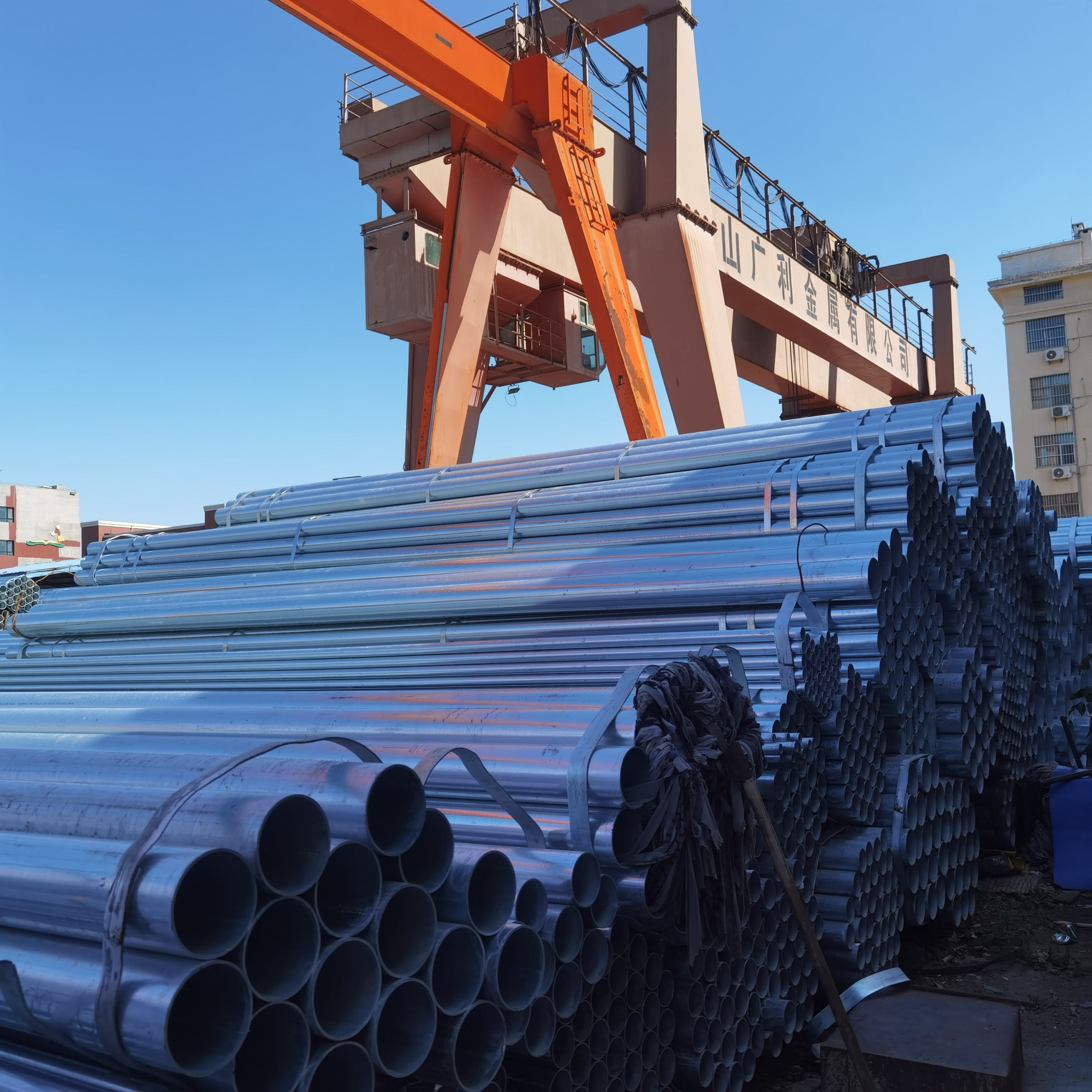 gi galvanized steel 3 1.5 6 4 inch square pipe DN40 48.3mm 2inch DN50 sch40 scaffolding tube pre galvanized steel  pipe price