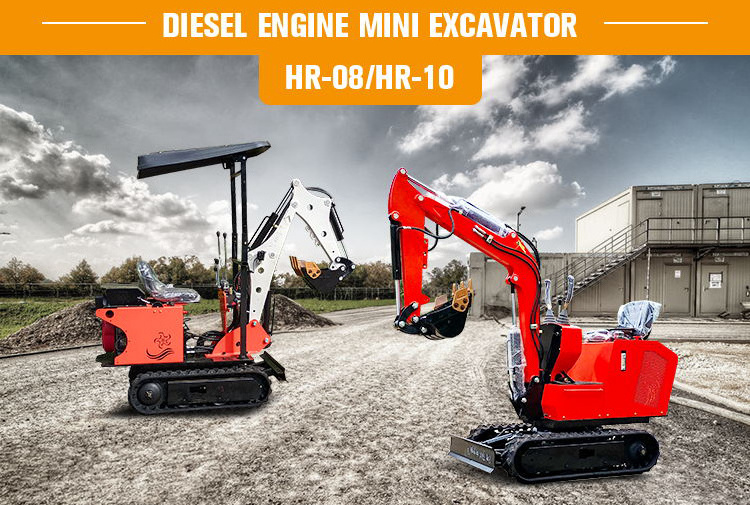 Free Shipping Ce/Epa Euro 5 Mini Digger Hydraulic Bager Mini Bagger 0.8ton 800kg Mini Excavator Prices