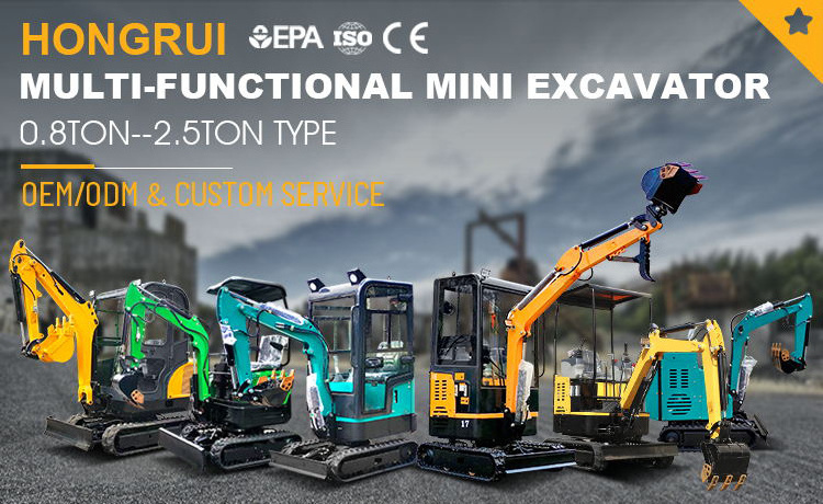 Free Shipping Ce/Epa Euro 5 Mini Digger Hydraulic Bager Mini Bagger 0.8ton 800kg Mini Excavator Prices