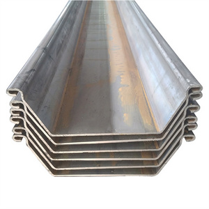 Hot Rolled steel Sheet Piling  U/Z shape SY295, SY390 6/9/12m steel sheet pile for seawall and marine