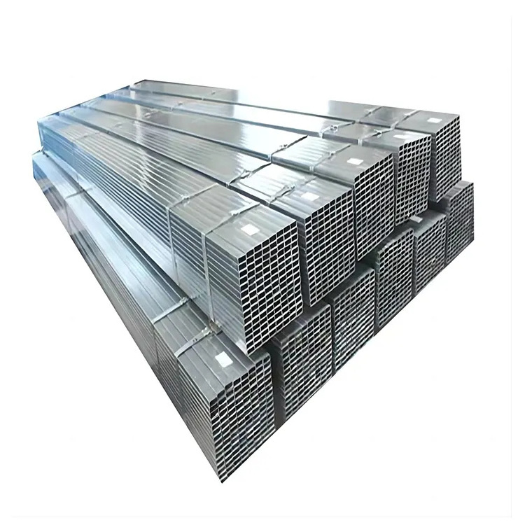 Hot Dipped Galvanized Gi Steel Pipes Pre Galvanized Rectangular Tube 4X4 Q235B A36 A53  Galvanized Steel Square Pipe