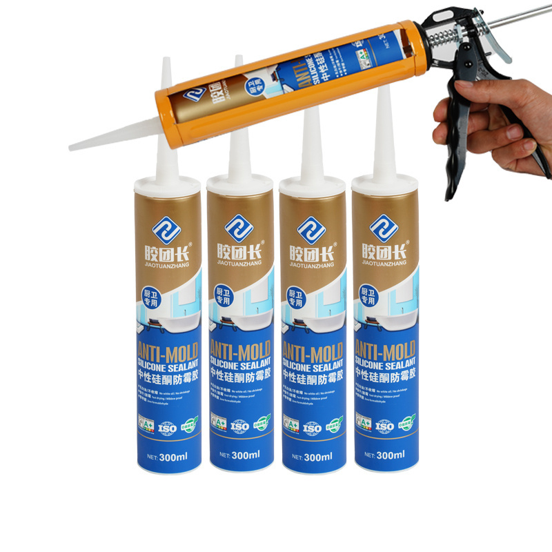 Anti-mildew cartridge silicone sealant waterproof adhesive for window kitchen bathroom cabinet sink cock sealant