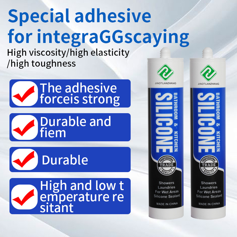 Weather-Proof Acetic Neutral Cure Glass Glue Clear Adhesives transparent Silicone Sealant Waterproof