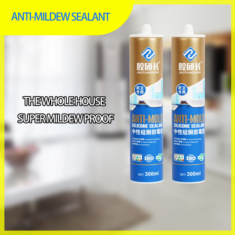 Anti-mildew cartridge silicone sealant waterproof adhesive for window kitchen bathroom cabinet sink cock sealant