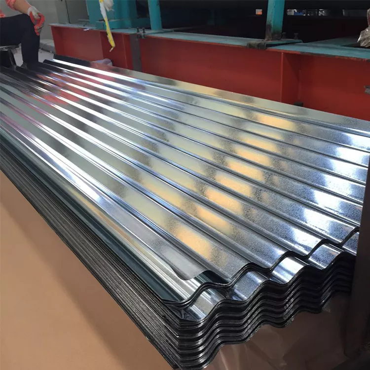 Cold Rolled Galvanized GI Corrugated Steel Roofing Sheet for 4x8 inch Zinc Coated 26 28 Gauge Prefab Houses zinc roof tiles