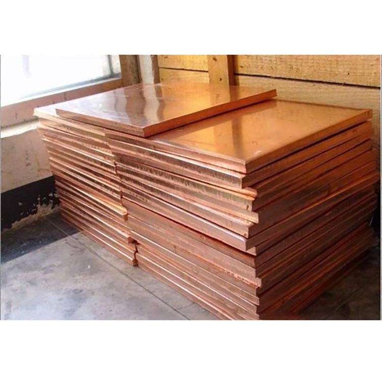 99.99% Pure Copper Plate 1mm 2mm 3mm Pure Copper Sheet with Factory Price T1 T2 T3 Copper Plate