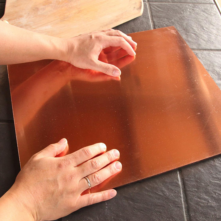 99.99% Pure Copper Plate 1mm 2mm 3mm Pure Copper Sheet with Factory Price T1 T2 T3 Copper Plate