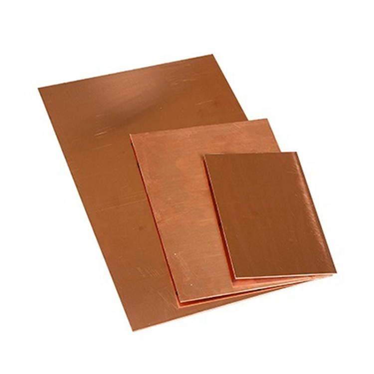 99.99% Pure Copper Plate 1mm 2mm 3mm Pure Copper Sheet with Factory Price T1 T2 T3 Copper Plate