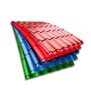 4x8 Galvanized Corrugated Sheet Metal Price Zinc Color Roofing Sheet Steel Roof Tiles PPGI GI Corrugated Metal Roofing 16 Gauge