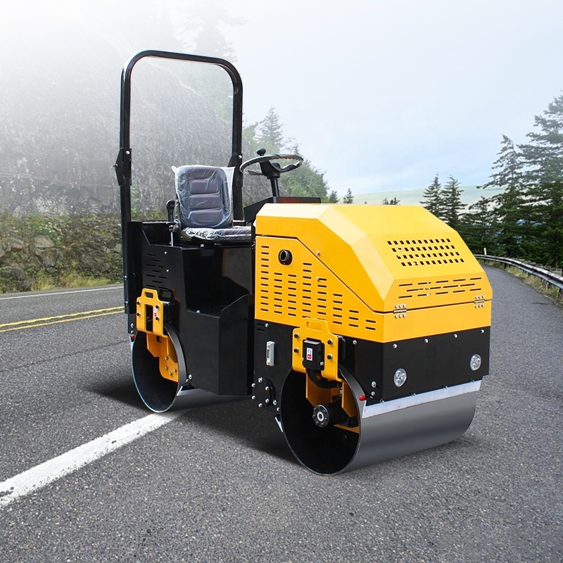 YL800  Full Hydraulic Construction Machinery Road Roller 1.2 Ton 1.5 Ton  2.5 Ton 5 Ton Steel Wheel Road Roller