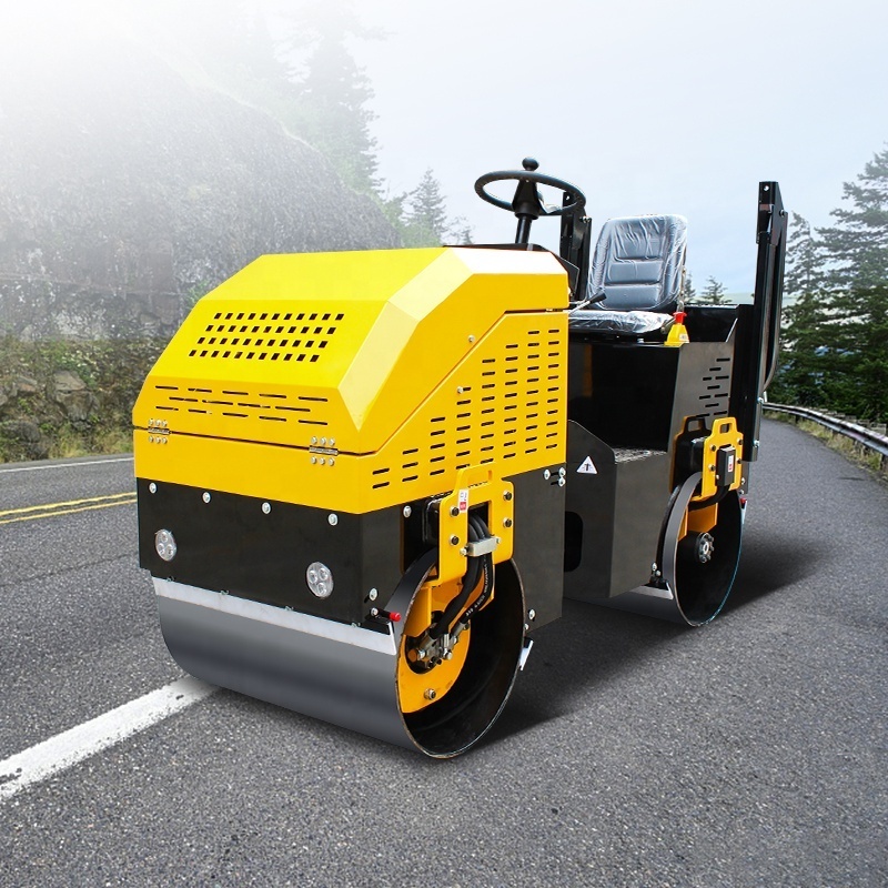 YL800  Full Hydraulic Construction Machinery Road Roller 1.2 Ton 1.5 Ton  2.5 Ton 5 Ton Steel Wheel Road Roller