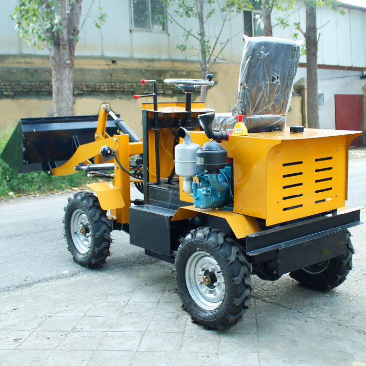 CE EPA Backhoe Battery 4 Wheel Drive Small Electric Loaders Diesel Mini Loader