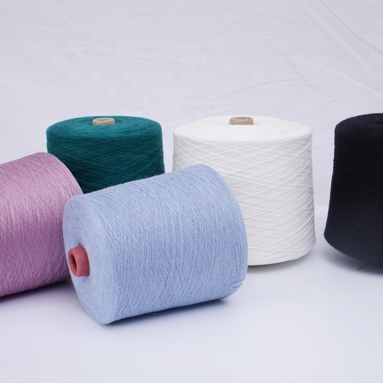 In Stock 28NM/2 50 Recycle polyester 50 acrylic blended yarn dyed wholesale