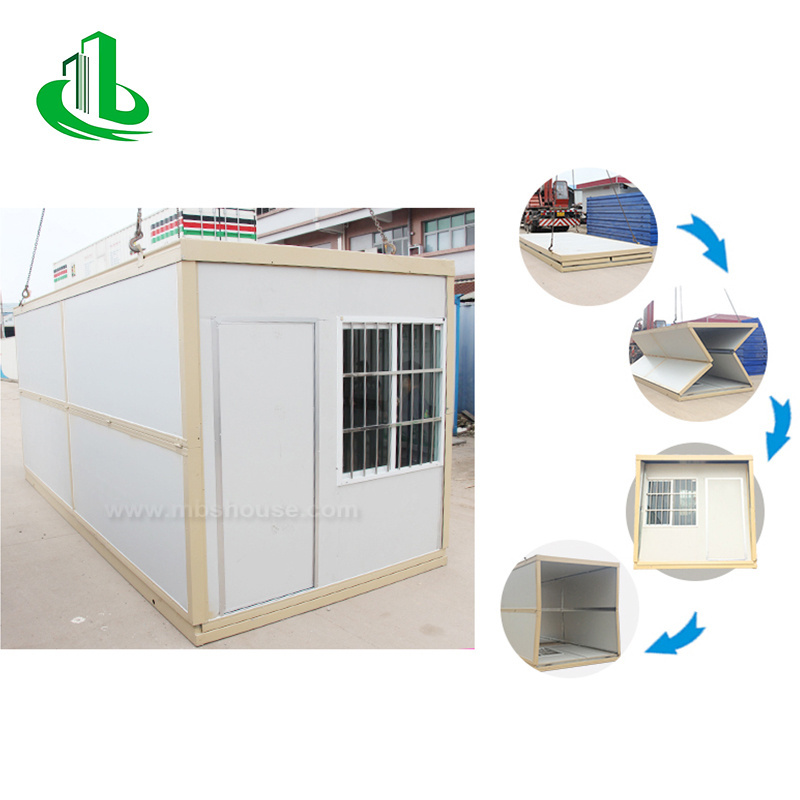 2 Min Prefabricated/Prefab Flat Pack Tiny Portable Mobile Garden Readymade Foldable Folding Container House