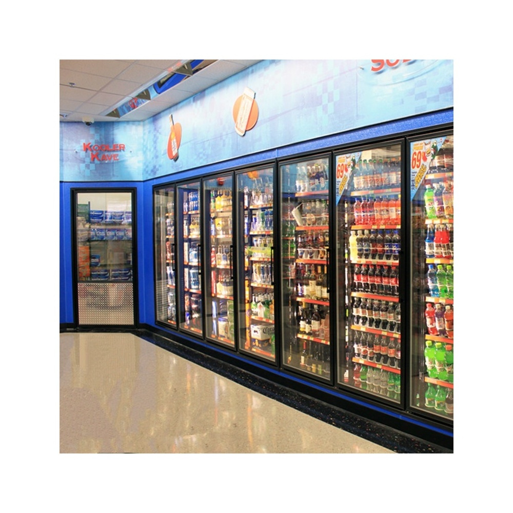 Factory direct upright display freezer used supermarket refrigerator or flower refrigerator display freezer glass door Factory