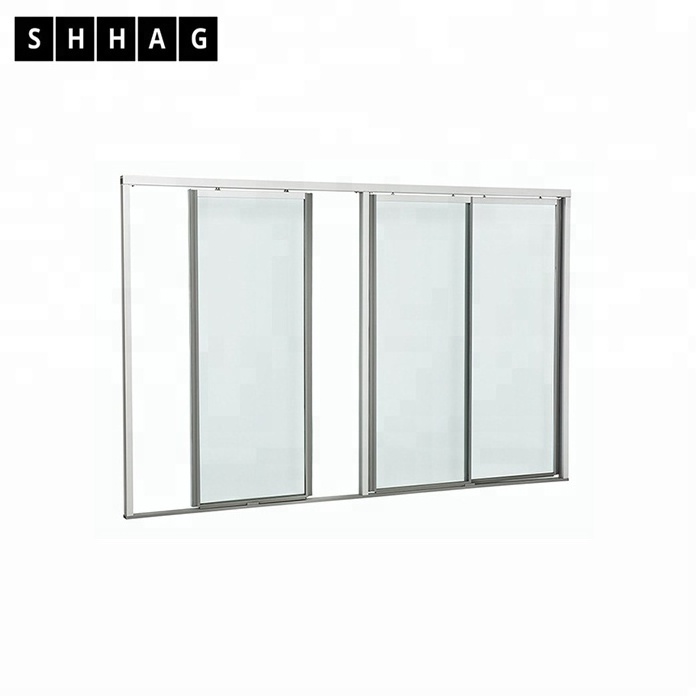 walk in cooler glass door Customized Commercial Sliding Glass Door for cooler or freezer fridge In Supermarket