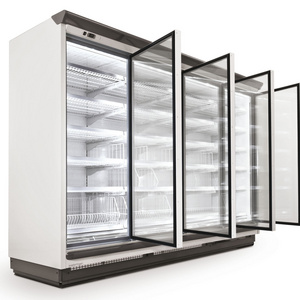 commercial freezer glass door Custom upright display fridge cooler and freezer cold room glass door with frame