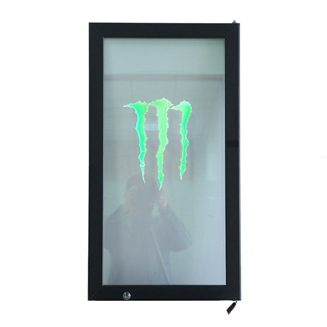 Supermarket Used Energy Drink LED Logo Monster Glass Door Refrigerator Parts Free Spare Parts for Display Refrigerator