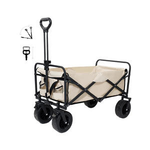 Utlity Wagon Camping Cart Garden Collapsible Folding Utility Wagons Carts Large Capacity Beach Wagon Outdoor Camping Shopping