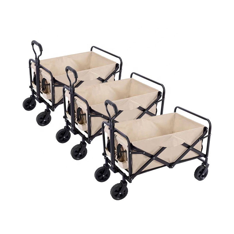 Utlity Wagon Camping Cart Garden Collapsible Folding Utility Wagons Carts Large Capacity Beach Wagon Outdoor Camping Shopping