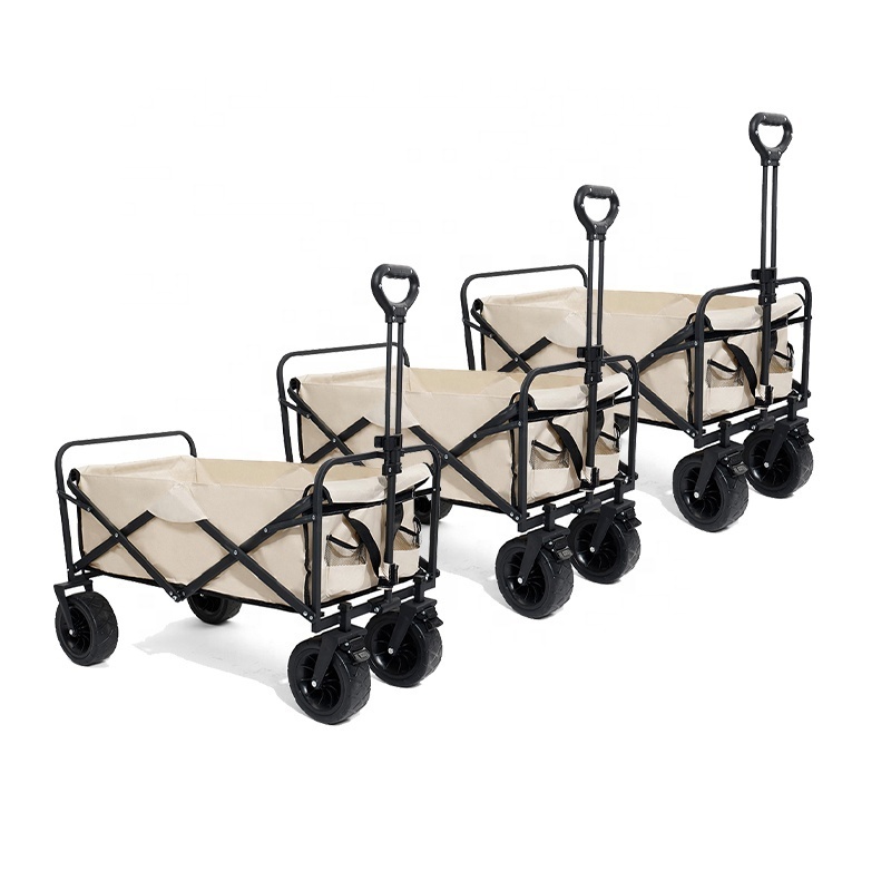 Utlity Wagon Camping Cart Garden Collapsible Folding Utility Wagons Carts Large Capacity Beach Wagon Outdoor Camping Shopping