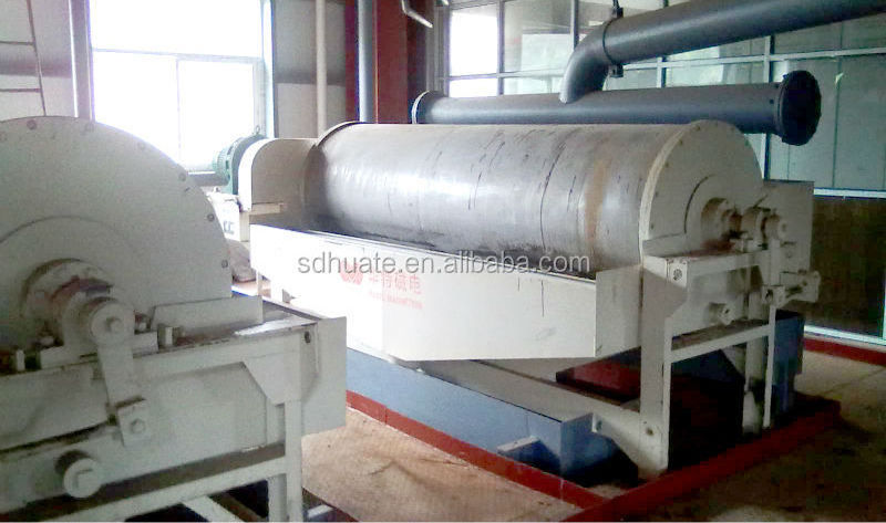 Counter current drum magnetic separator for coal washing plant