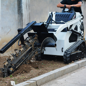 Free Shipping Price Cheap Skid Steer Loader With Track Mini Small Skid Steer Loader