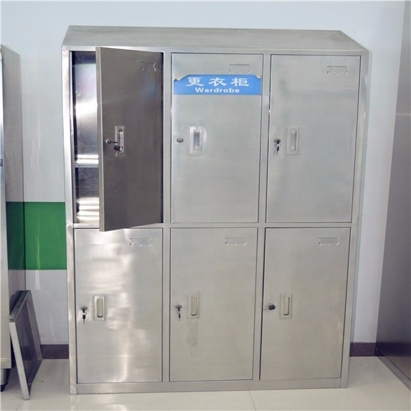 stainless steel wardrobe clothes cabinet for clean room food factory and meat processing plant