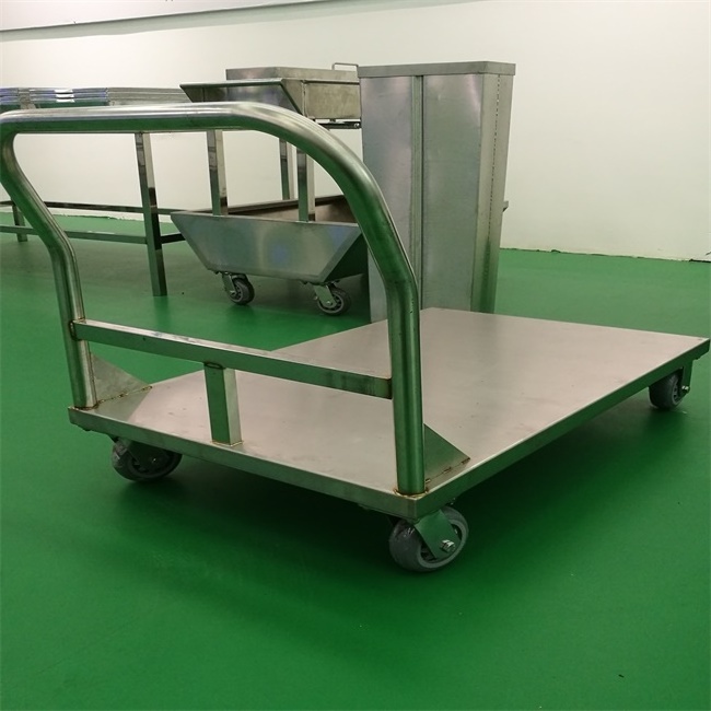 China Supplier Heavy Duty Stainless Steel Kitchen Platform Trolley