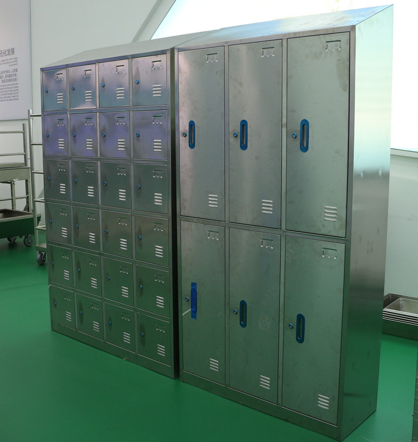 stainless steel wardrobe clothes cabinet for clean room food factory and meat processing plant