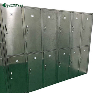 Stainless steel lockers for cleanrooms food plants and meat processing plants