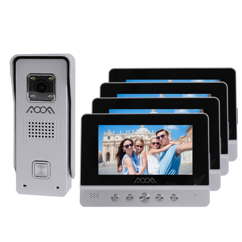 Home Security Video Door Phone Intelligent Villa Door Bell Entry Camera System Doorbells 7 Inch Color Video Door Phone