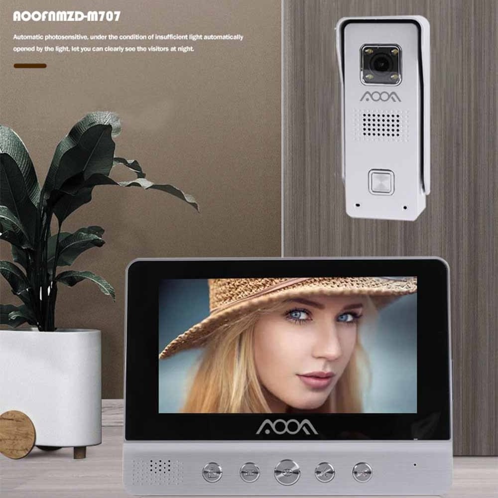 Home Security Video Door Phone Intelligent Villa Door Bell Entry Camera System Doorbells 7 Inch Color Video Door Phone