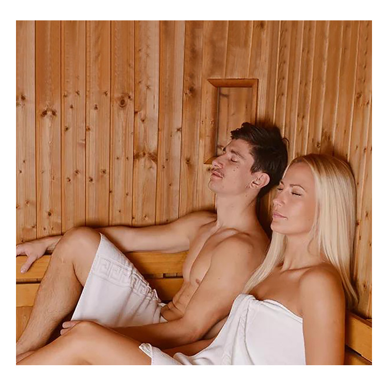 Bestsellers in UK and France Outdoor 4 Person New Wood Steam Room Wooden Sauna Barrel