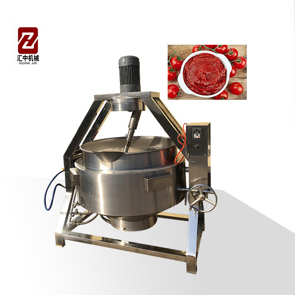 Tiltable electric heating jacket kettle with stirrer