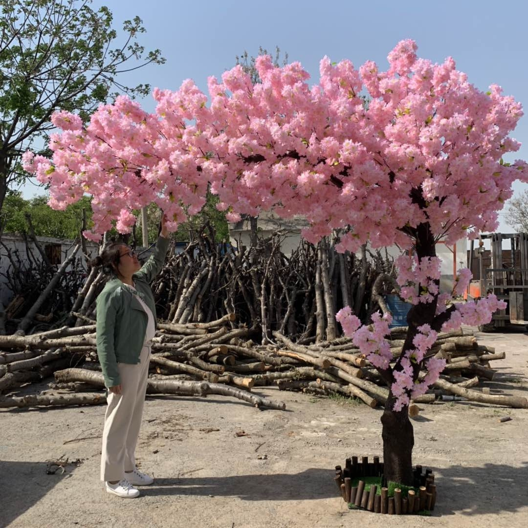 Indoor Cherry Blossom Plants Trees Flower Willow Large Decoration Wisteria Wedding Centerpiece Tree Artificial